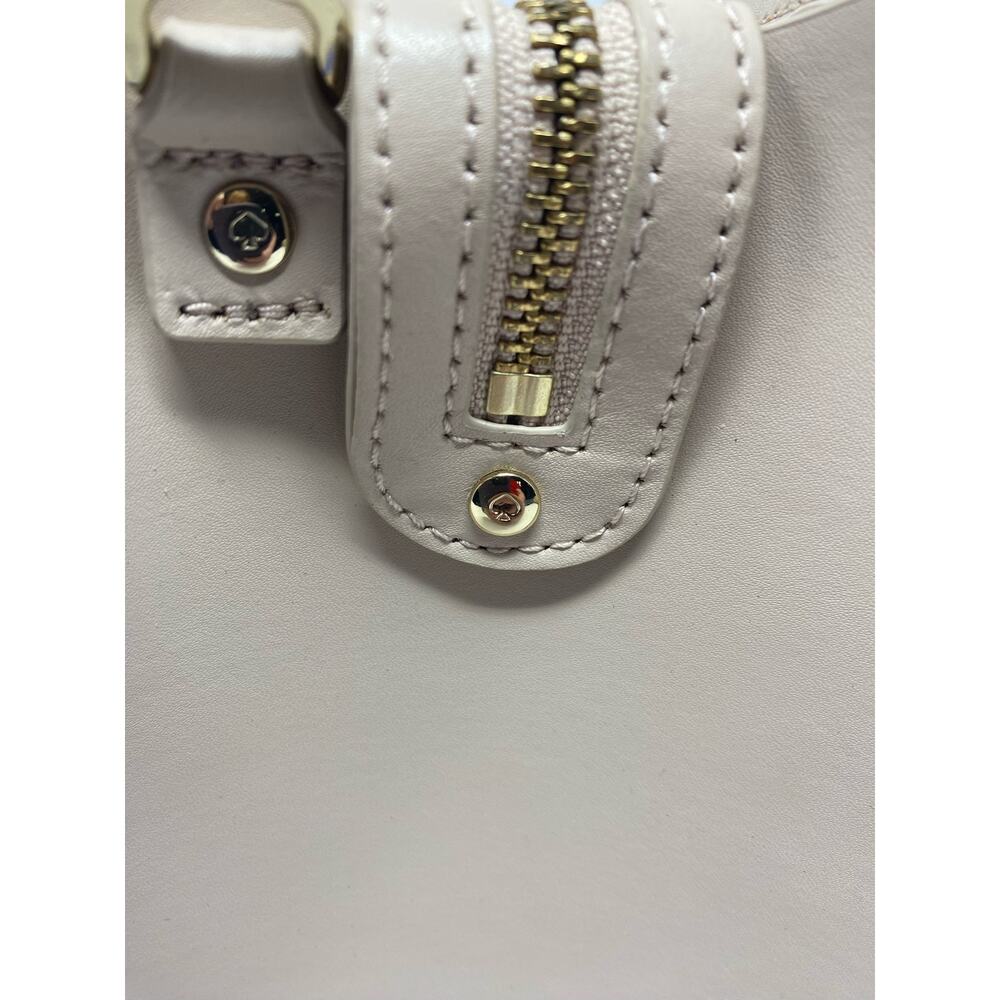 Kate Spade Arbour Hill Kyra Tote Bag Pumice & Adventure Blue Leather Shoulder - Picture 11 of 12